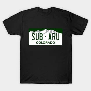 Subaru - Colorado License Plate T-Shirt